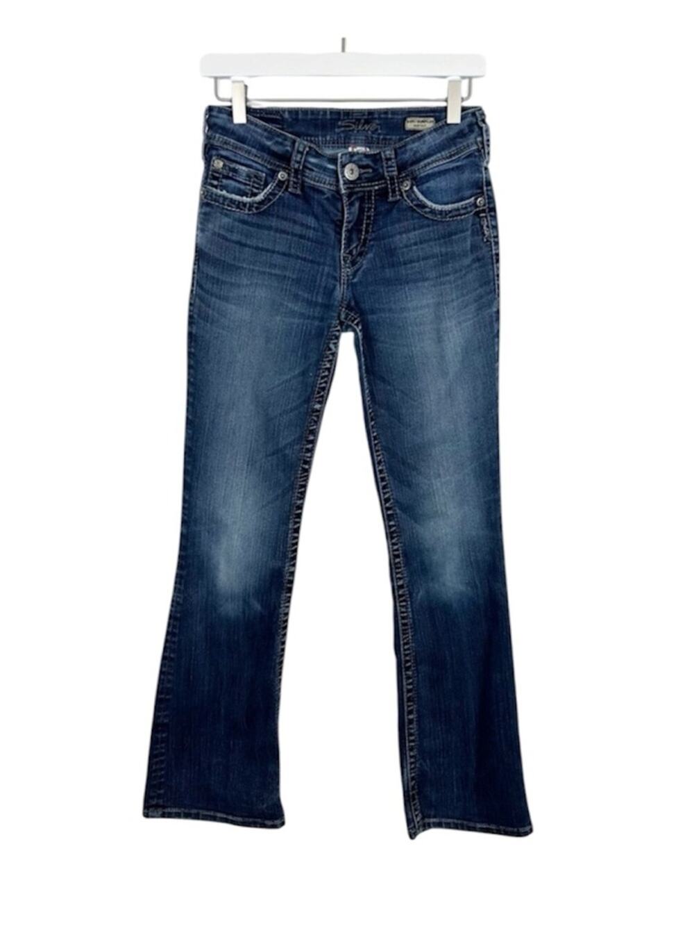 Silver Jeans Suki Surplus Bootcut Dark Wash Size 26 Western Cowgirl Rodeo